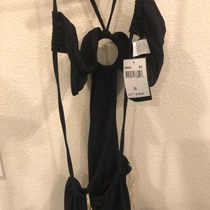 Anne Klein Black one piece swimsuit